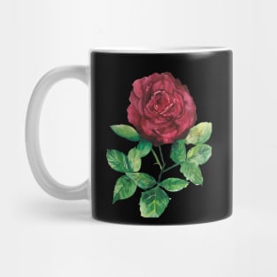 Red Rose Stem Mug